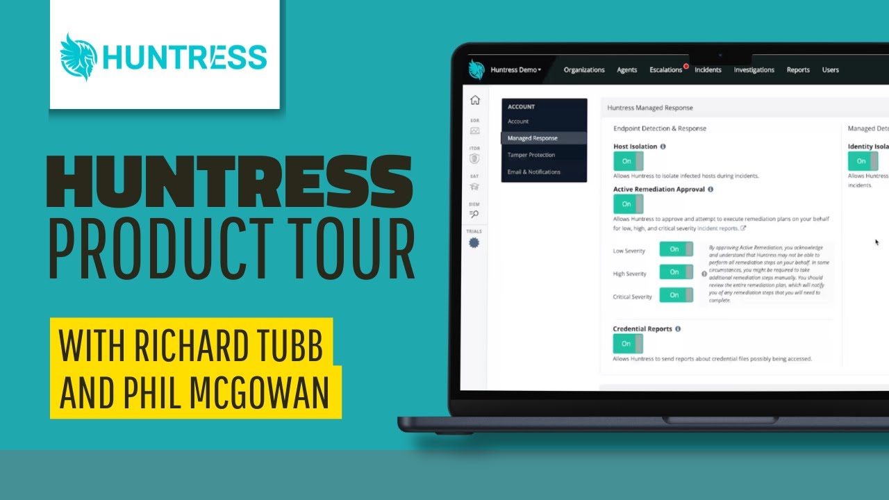 Huntress Demo | How MSPs Can Protect Clients with Managed Security