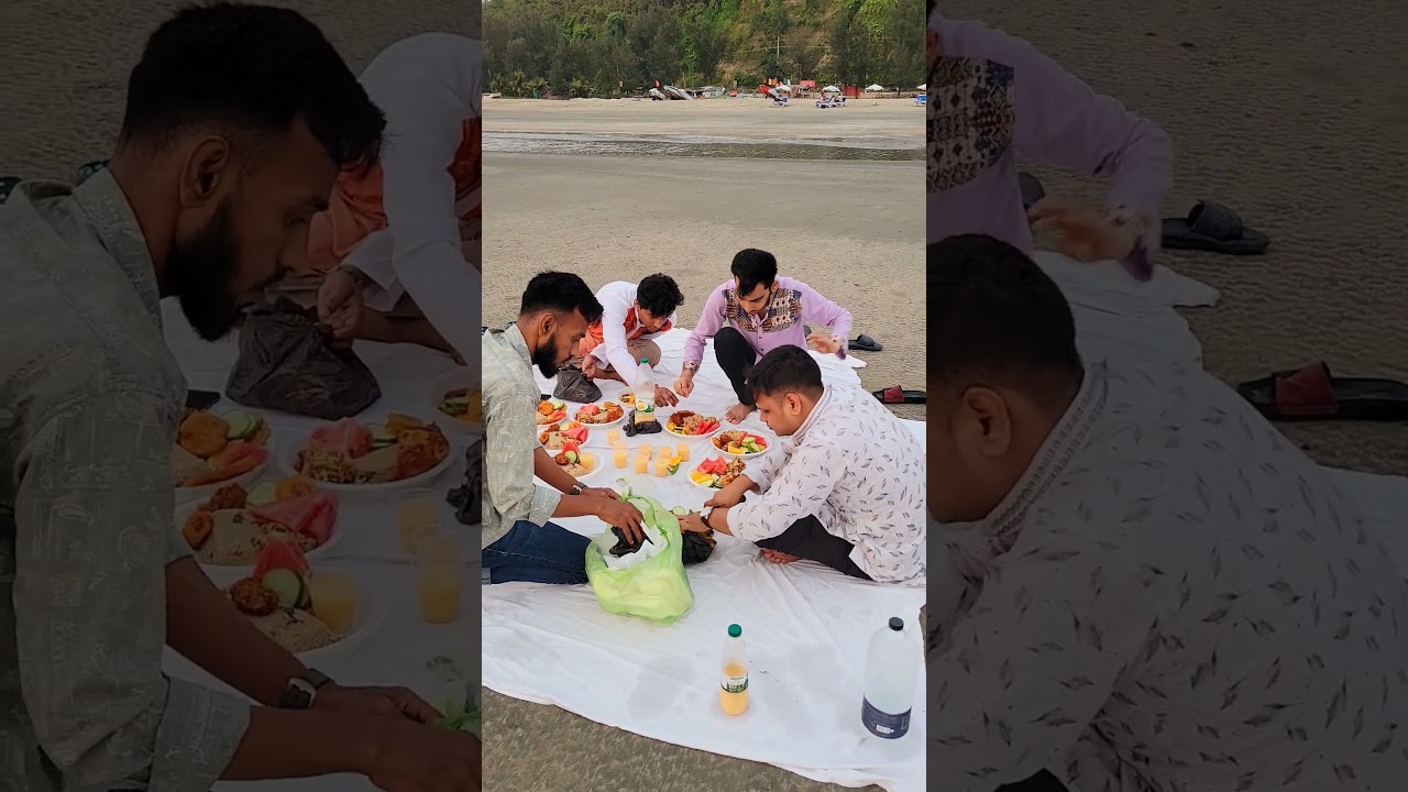 Iftar at Sea Beach, Alhamdulliah #ramadan #iftar #beach #coxsbazar