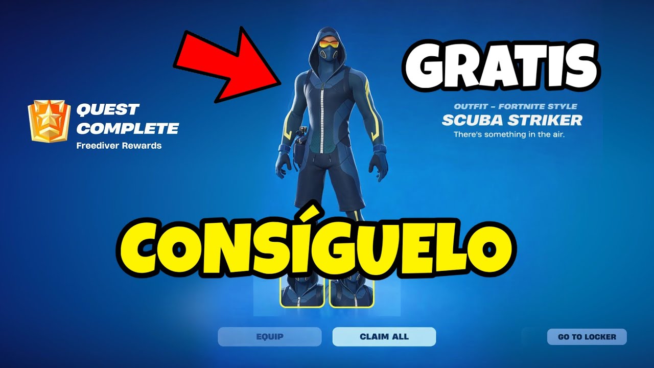 *GRATIS* COMO CONSEGUIR LA SKIN SCUBA STRIKER EN FORTNITE! NUEVA SKIN EXCLUSIVA GRATIS! 2026