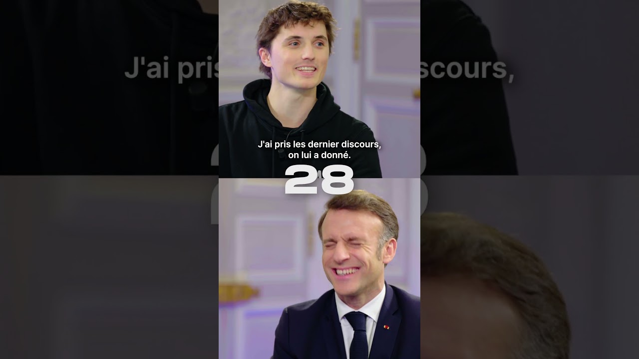 Vid&eacute;o compl&egrave;te sur la cha&icirc;ne ! Q&A exclusive : Emmanuel Macron sur l'IA