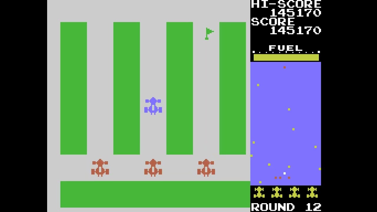 Rally-X (MSX port) 18-round session