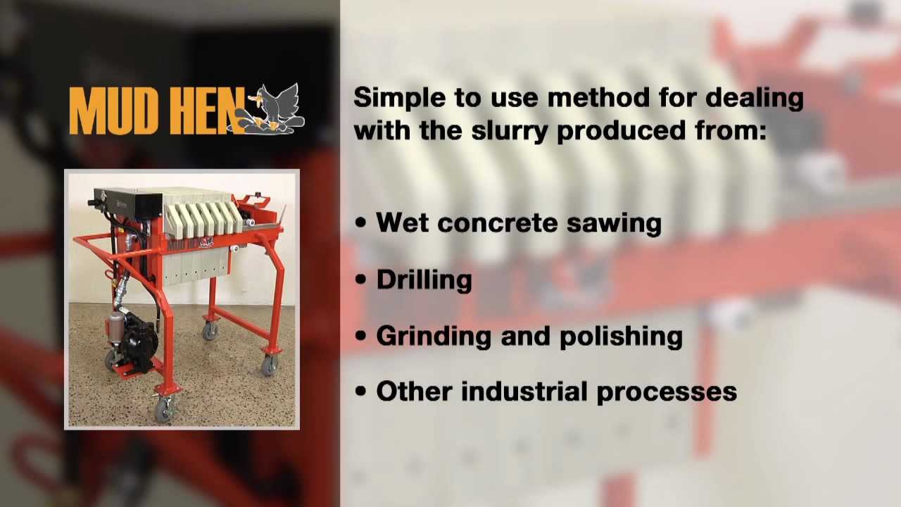 MudHen portable concrete slurry water recycling system