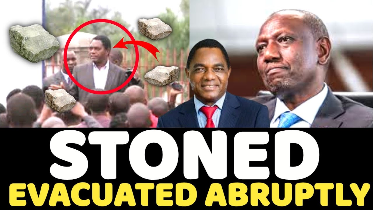 Panic GRIPS Ruto as ZAMBIAN PRESIDENT STONED Almost to Death! - Video!