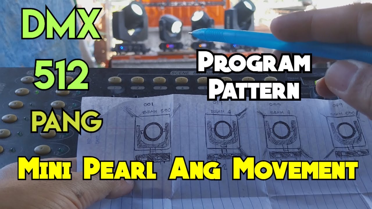 DMX 512 Lang Ang Ginamit Pang Mini Pearl Ang Movement sa Moving Head