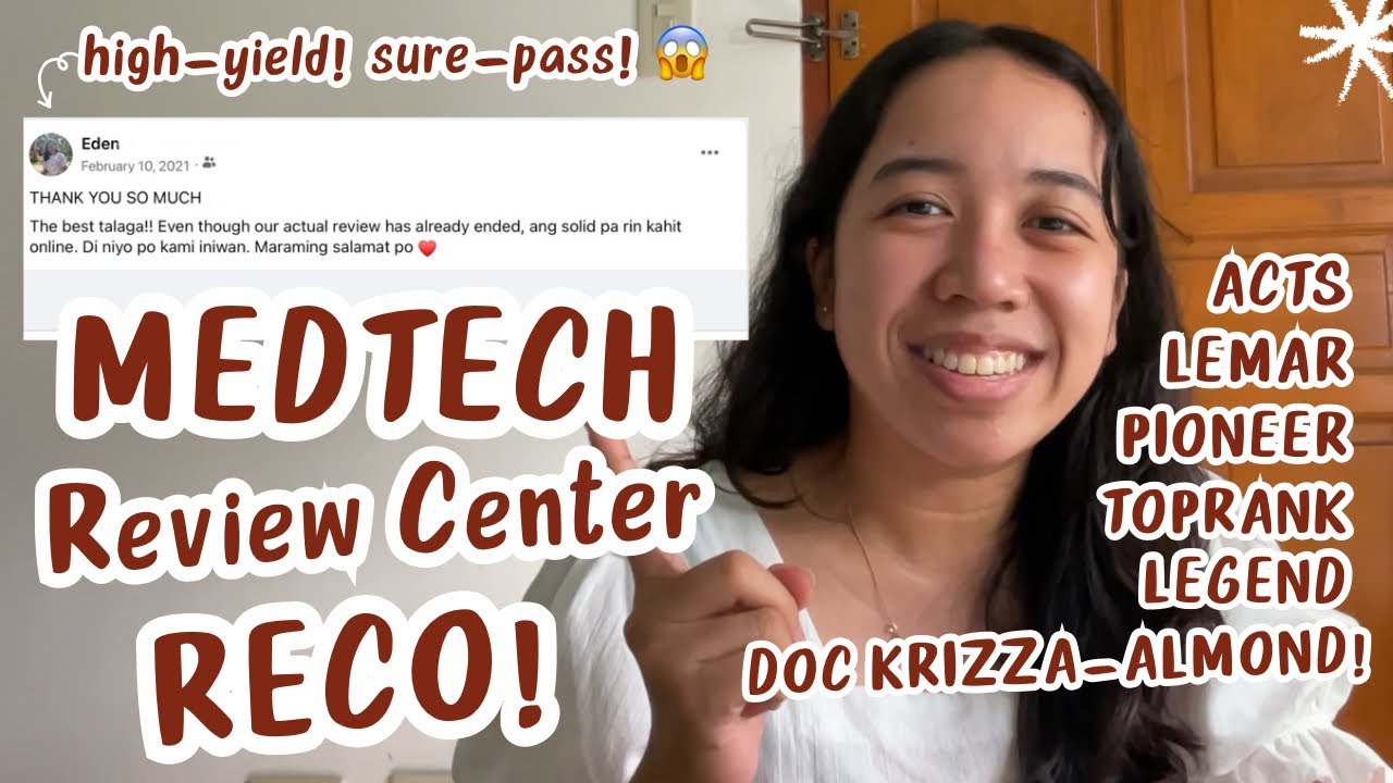 BEST REVIEW CENTER FOR MEDTECH BOARD EXAM | Eden Chiz #medtech