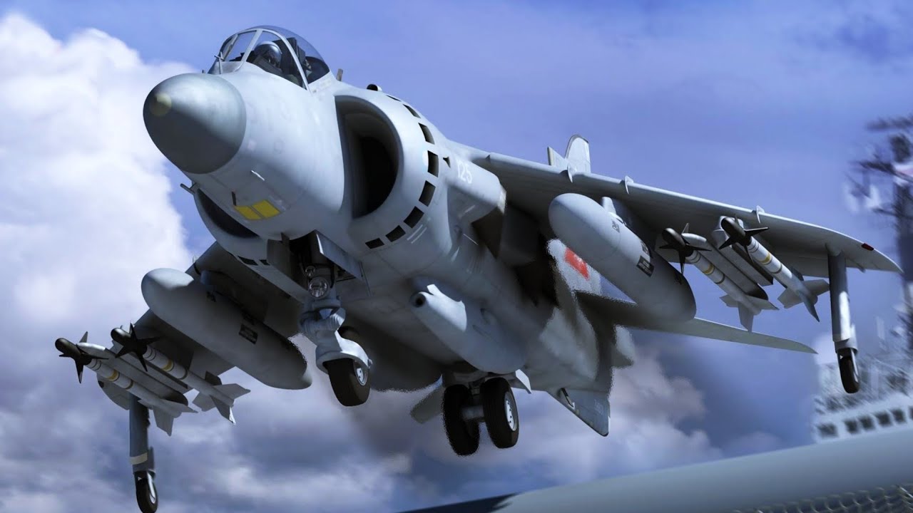 Harrier | Ground Attack Mission | Enemy Vehicles Interdiction.