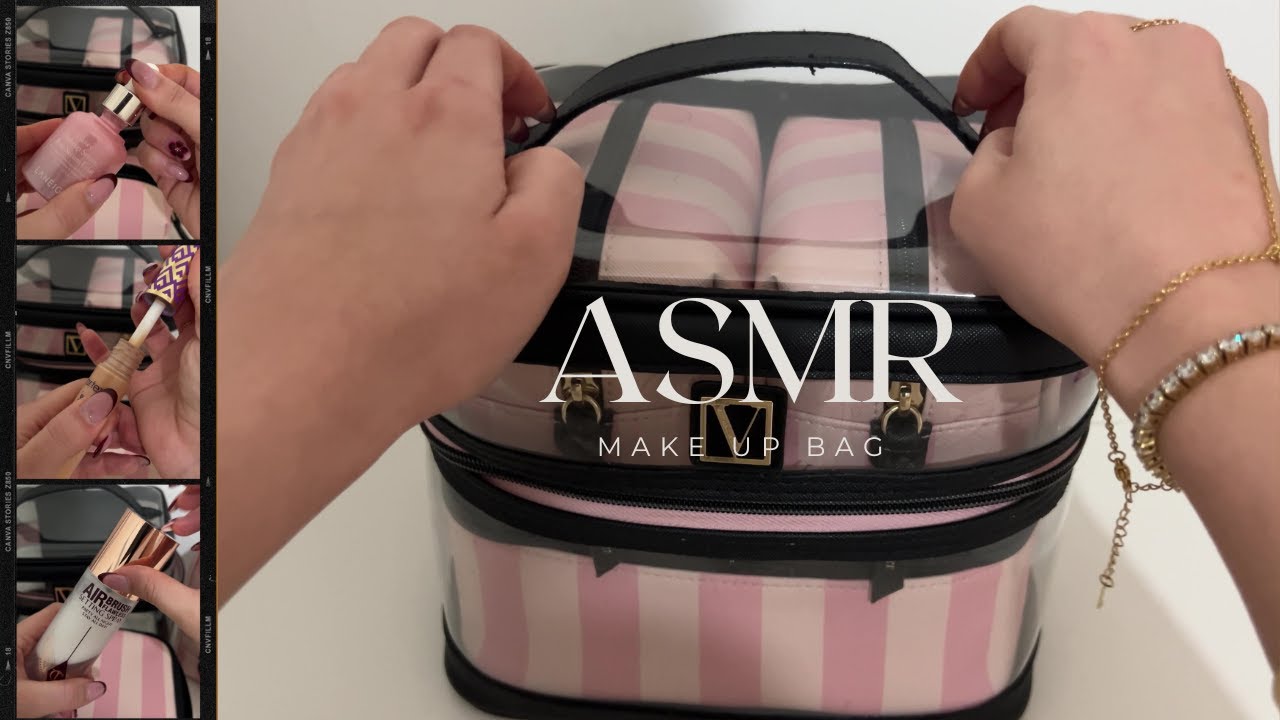 MI PRIMER ASMR | QUE HAY EN MI NECESER DE MAQUILLAJE| NO TALKING