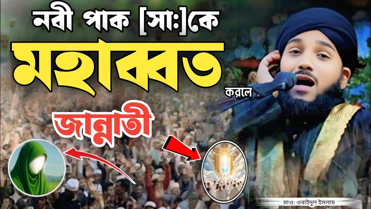 নবী কে মহাব্বত করলে জান্নাতী | Obaidul islam waz | ওবাইদুল ইসলাম জালসা | Obaidul islam jamali waz 