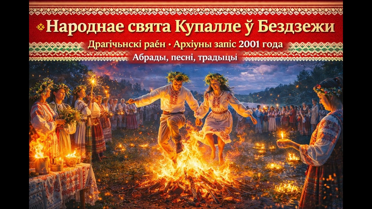 Народнае свята Купалле ў Бездзежы, Драгiчынскi раён. Архiўны запiс 2001 года.Абрады, песні, традыцыі