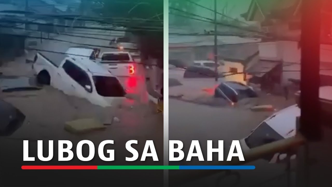 Hagupit ni Tino: Mga sasakyan lubog sa baha sa Bacayan, Cebu City | ABS-CBN News