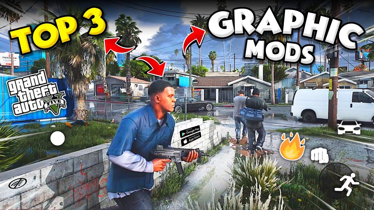 Top 3 GTA San Andreas Realistic Graphics Modpacks For Android 🔥 Free | GTA 5 - GTA SA