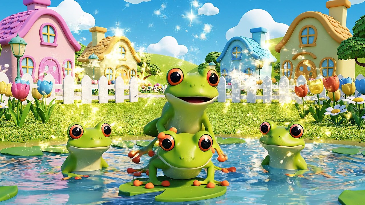 Desafío del Estanque Salpicado | Canciones Infantiles Patitos en el Estanque |
