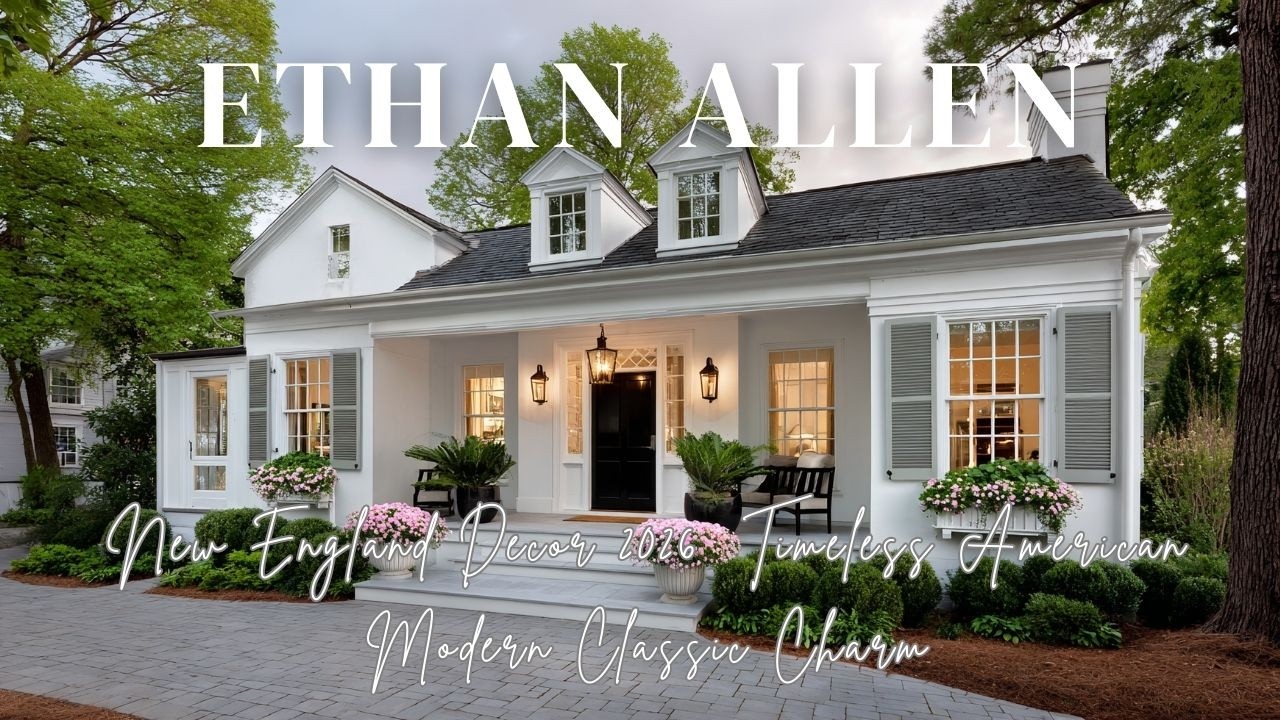 Ethan Allen New England Decor 2026: Неподвластный времени американский современный классический шарм