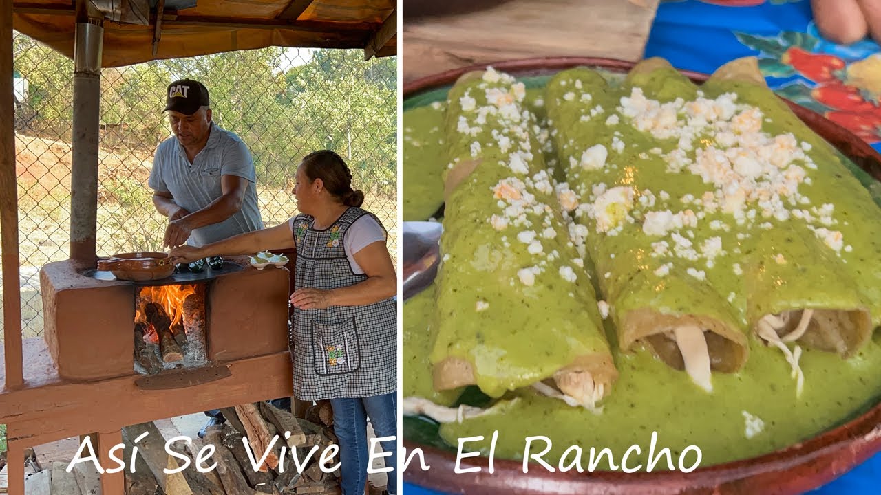 Les Enseño Hacer Enchiladas Poblanas Asi Se Vive En El Rancho