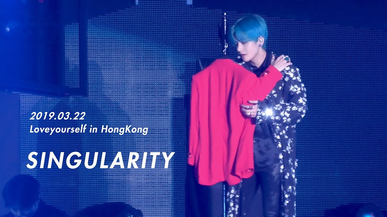 190321 loveyourself in hongkong BTS V focus Singularity. 방탄소년단 뷔 싱귤러리티 태형포커스