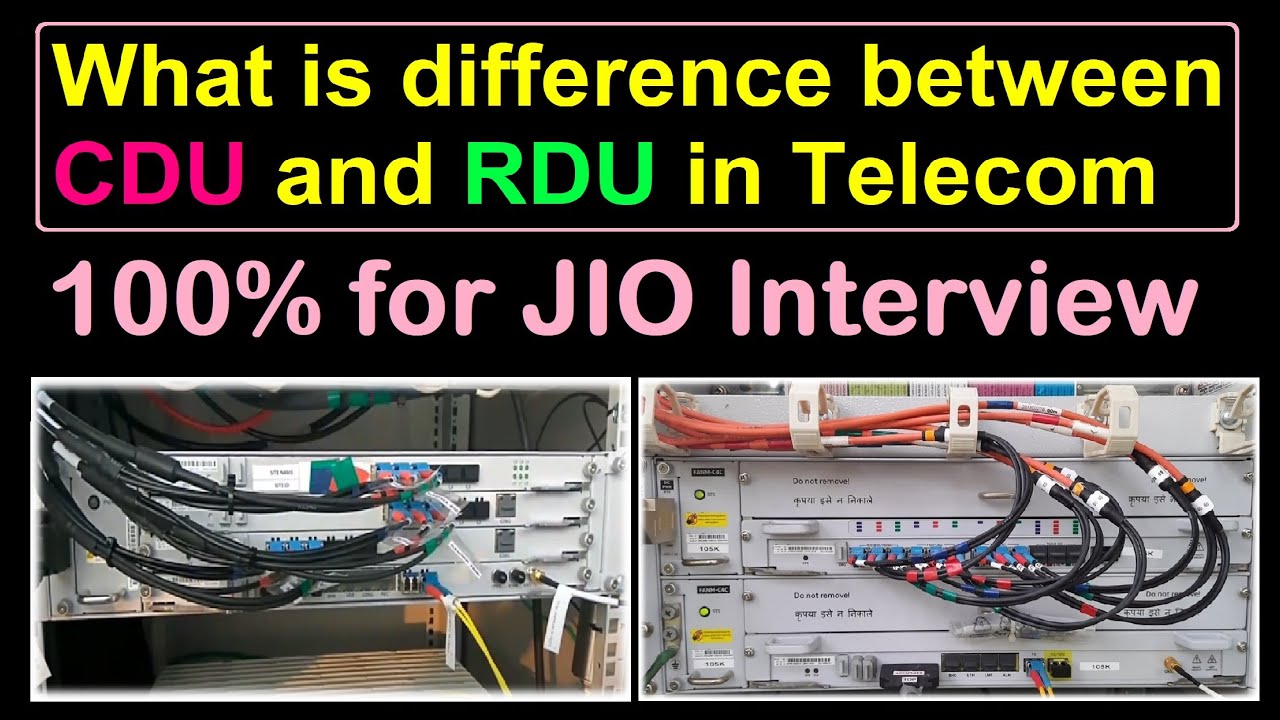 What is difference between CDU and RDU in telecom | CDU vs RDU in Jio | Samsung 4G BTS information