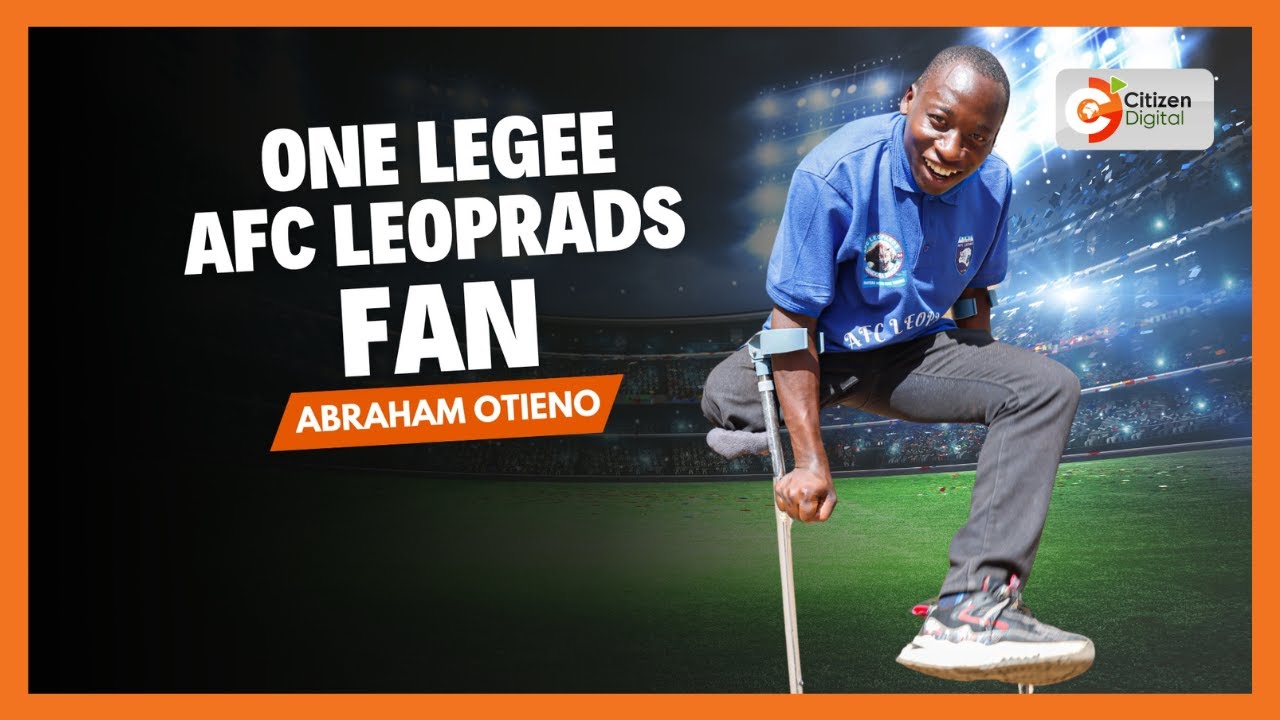 Meet the AFC Leopard fan with one leg who captured people's attention with his energetic dance moves
