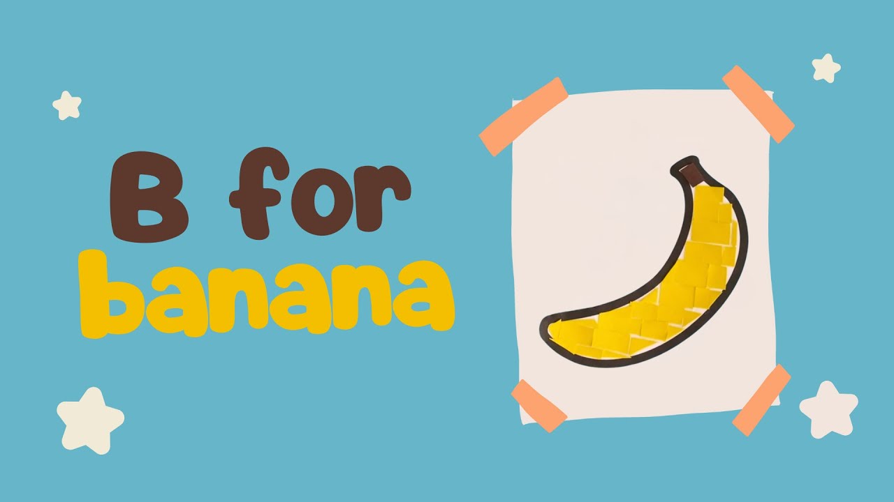 Fun Banana Craft for Toddlers! | Easy Construction Paper Collage Art
