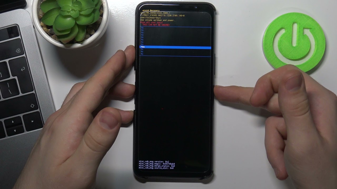 Как сбросить пароль на ASUS ROG Phone 5 S / Сброс настроек если забыл пароль на ASUS ROG Phone 5 S