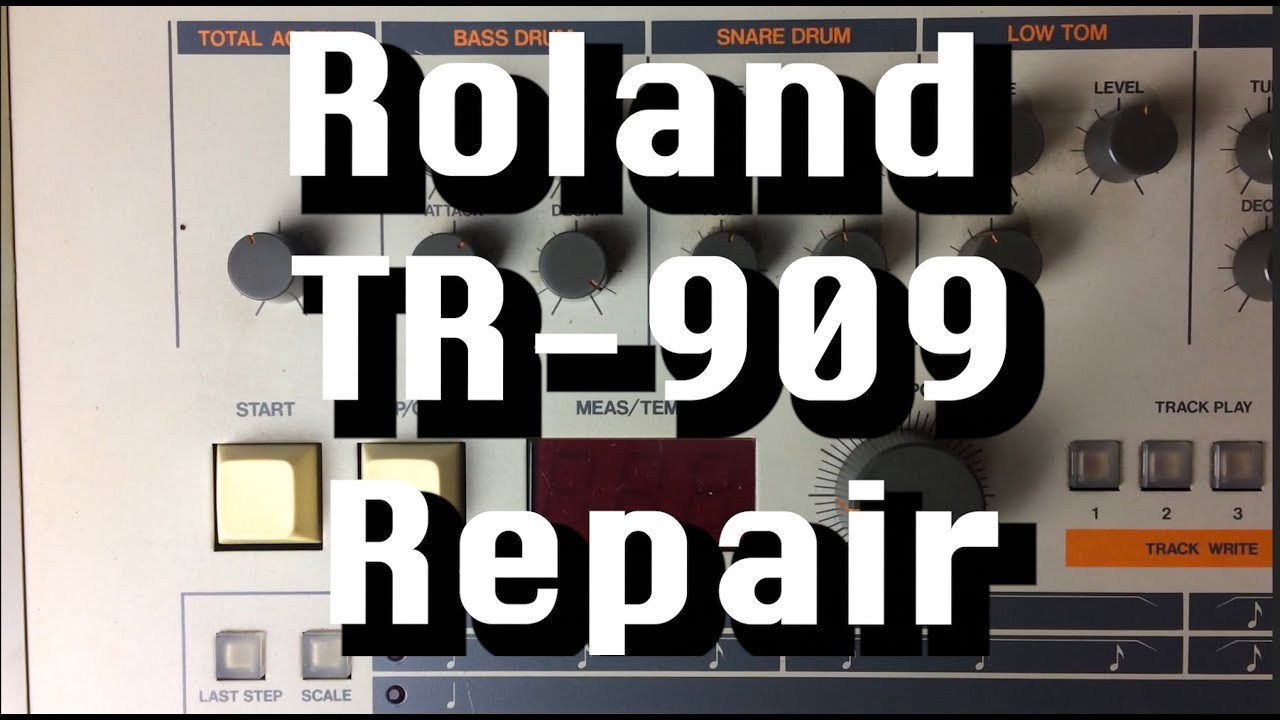 Classic Roland TR-909 Drum Machine Repair