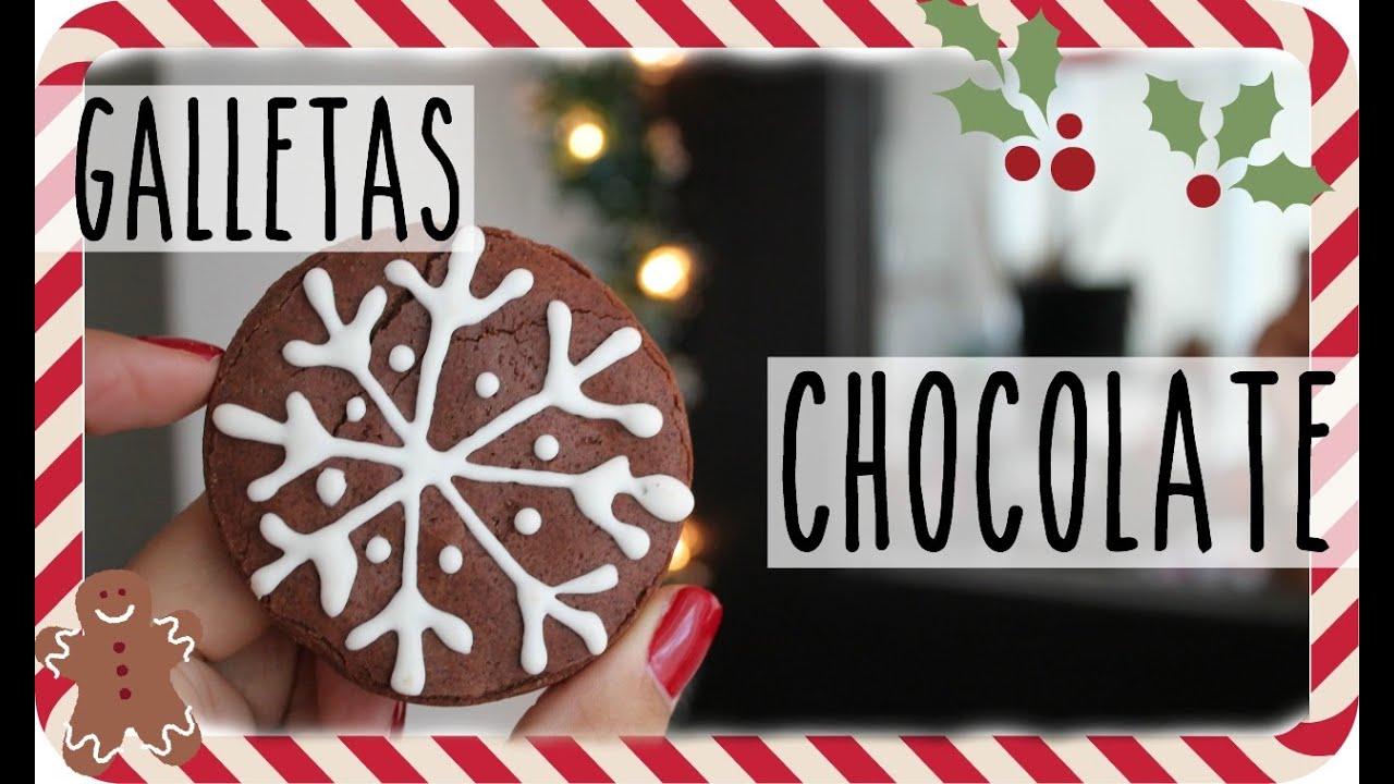 Galletas Navideñas de Chocolate Decoradas | #christmasbakingday8