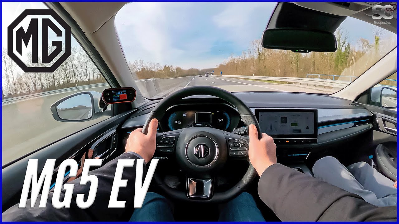 2023 MG 5 EV [177 HP] - POV Autobahn Top Speed Drive