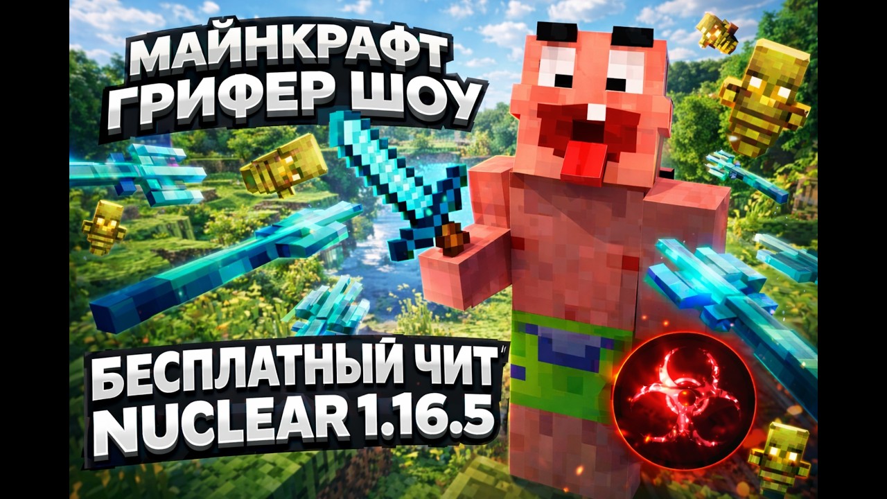 ЭТО ЛУЧШИЙ БЕСПЛАТНЫЙ ЧИТ NUCLEAR 1.16.5 | ГРИФЕР-ШОУ НА ЛУЧШЕМ СЕРВЕРЕ REALLYWORLD 1.16.5
