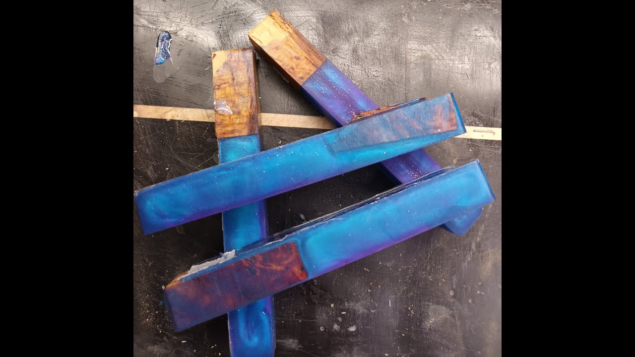 resin casting pen blanks with and without a pressure pot #11