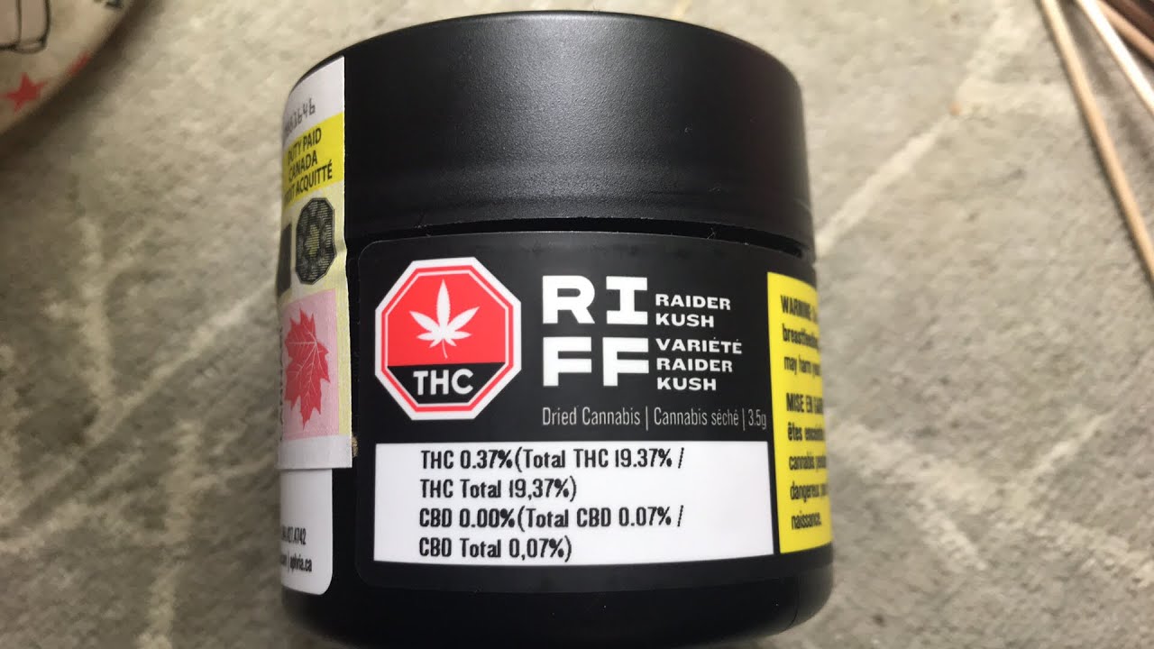 Finally got myself 3.5g of Riff Raider Kush Indica it was at 27.22% THC & now it&rsquo;s at 19.37% THC 😱