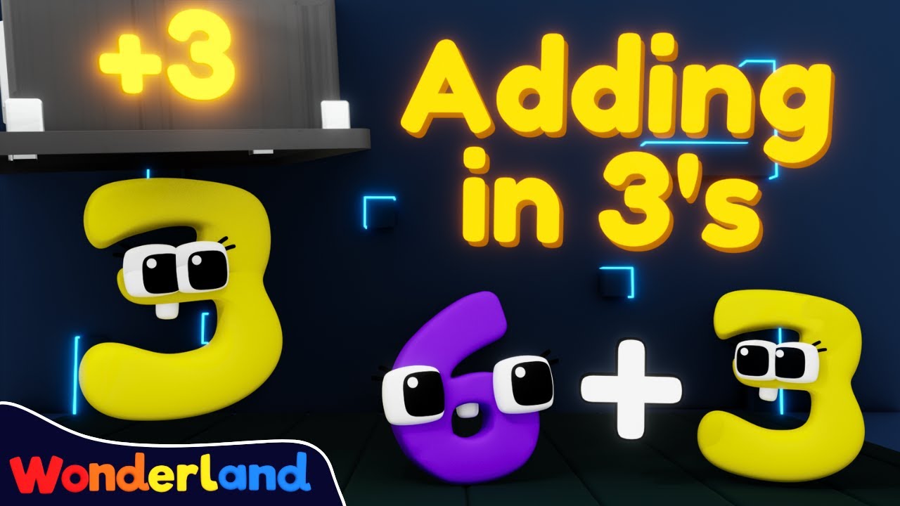 Wonderland: Counting In 3's | Learn to Count