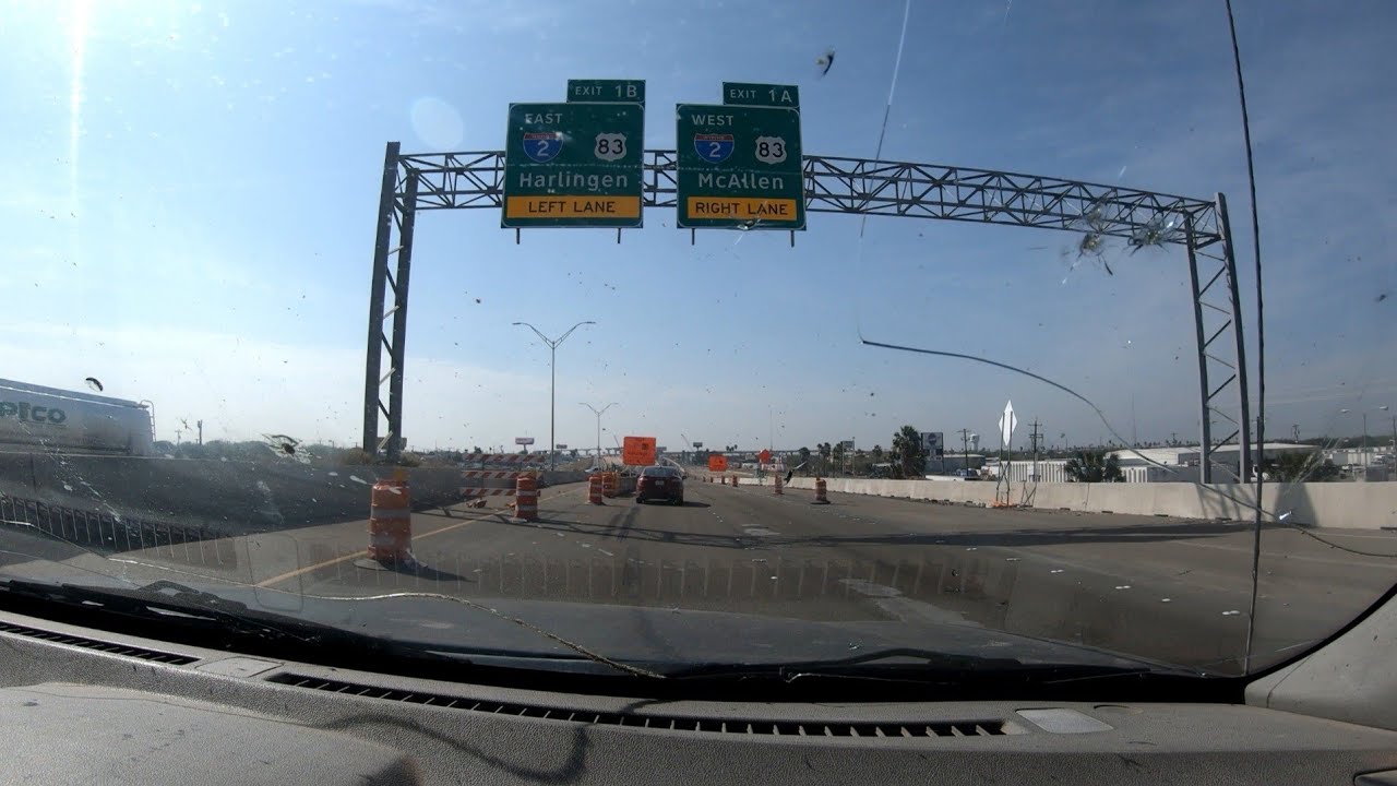 GoPro 7 view. drive from Edinburg to San Juan, Texas. lots of construction 🚧