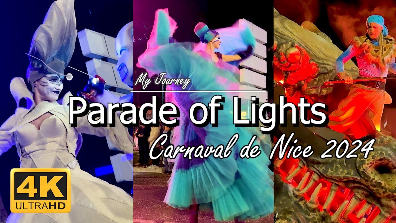 Parade of Lights | Carnaval de Nice 2024 (France) | 4K UHD 60fps