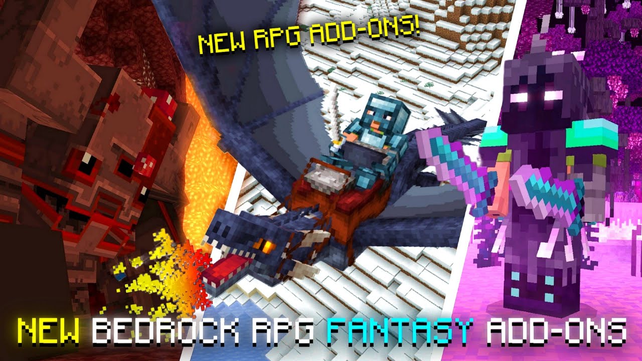 Best Fantasy RPG Add-Ons for Minecraft Bedrock 1.21+ (Survival RPG!)
