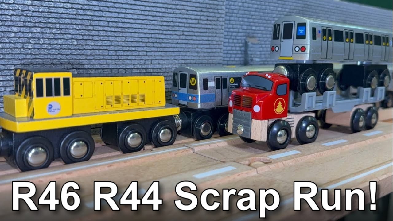 Munipals MTA R46 R44 Scrap Train Moment - Subway Mini Clip @Trainman6000