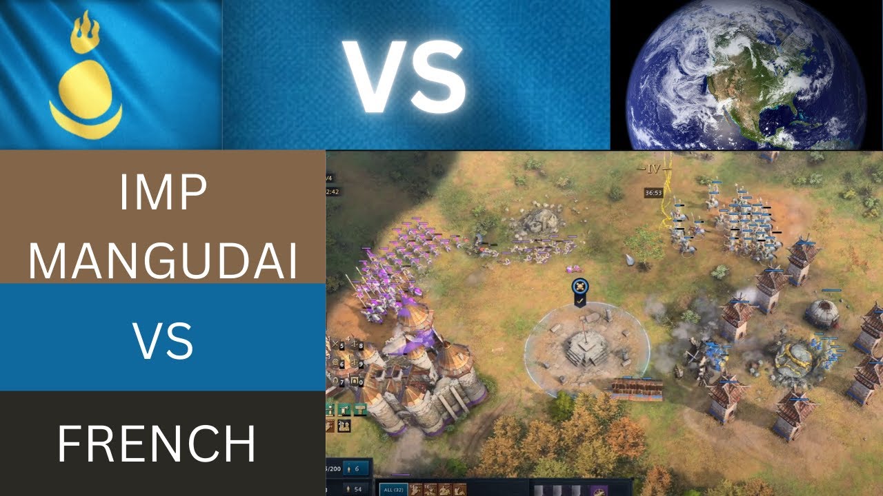 AOEIV: SEASON 10: CLASSIC MONGOL VS FRENCH
