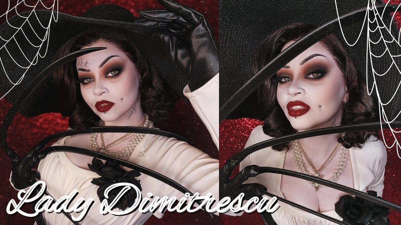 Lady Dimitrescu from Resident Evil Village - Makeup Tutorial | Sydney Nicole Addams