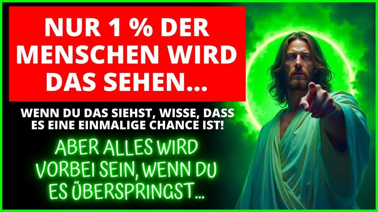 ⏳😮 30 SEKUNDEN LANG HALTEN UND WUNDER ERFAHREN! Gott sagt ｜ Das Wort Gottes