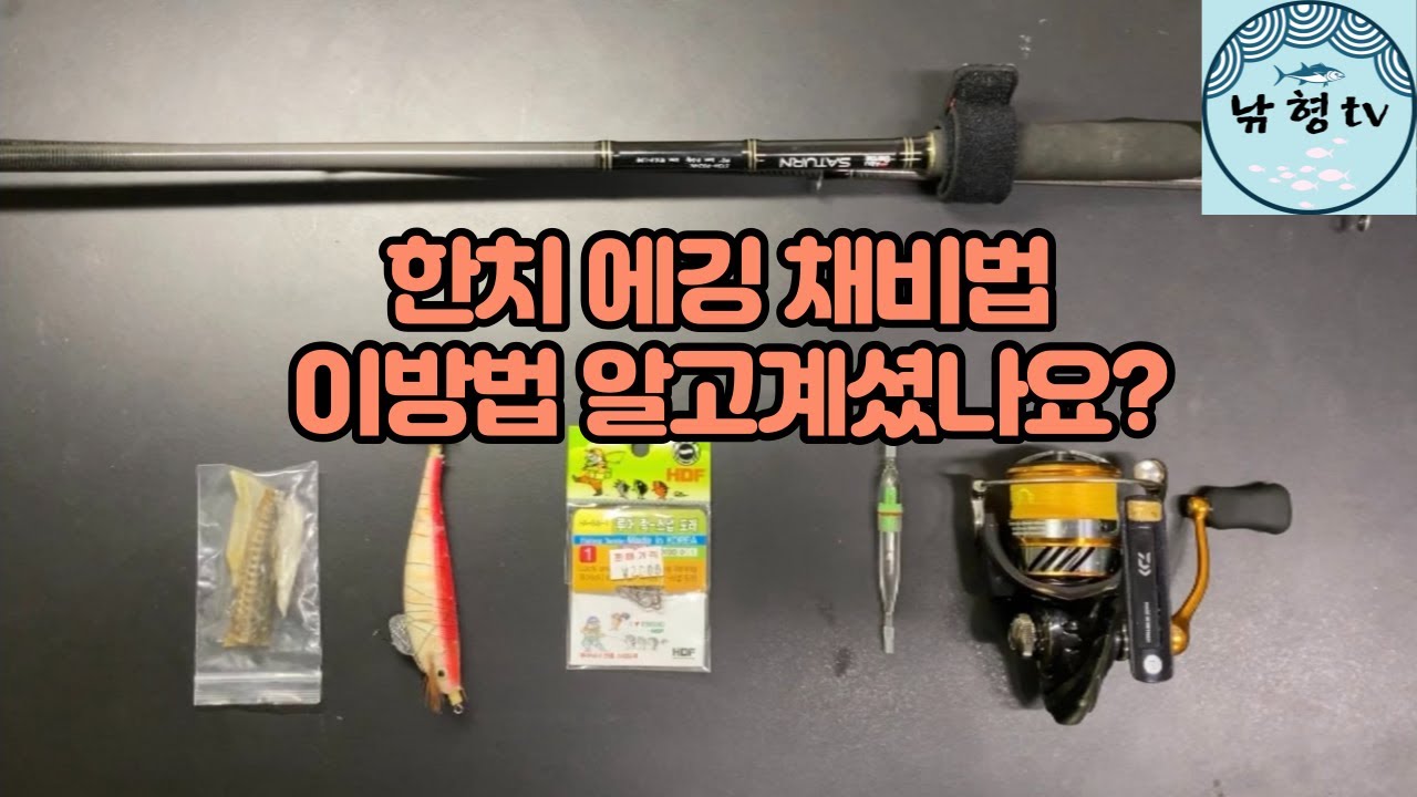 한치 에깅 집어등을 활용한 채비법~