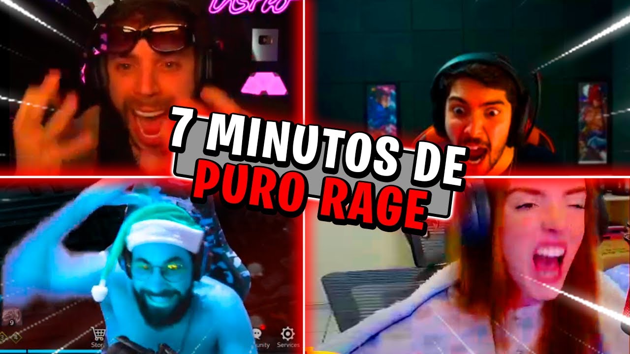 7 MINUTOS DE STREAMERS DANDO MUITO RAGE E MUITO TILTADOS