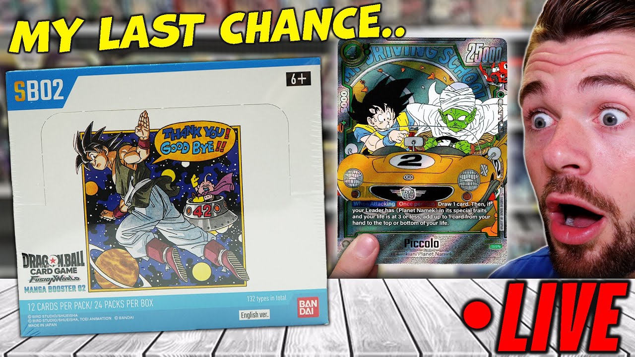 My Last Dragon Ball Manga Booster 02 Card Opening..