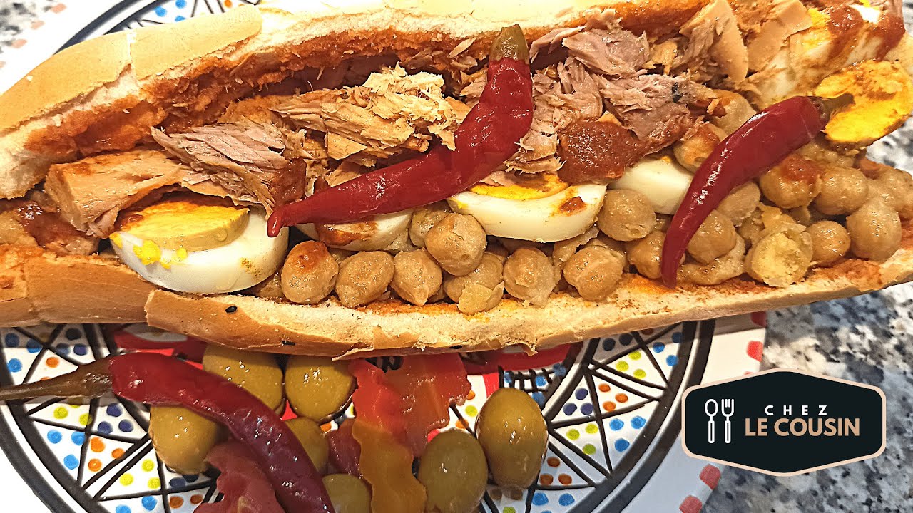 ✔️- Sandwich lablabi tunisien - سندويتش لبلابي - كسكروت لبلابي تونسي - Tunisian lablabi sandwich