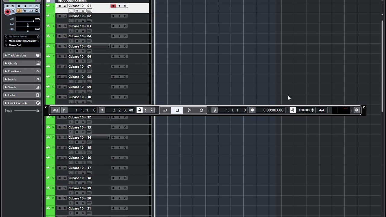 Cubase the dark side of the boom   01  - The transport panel