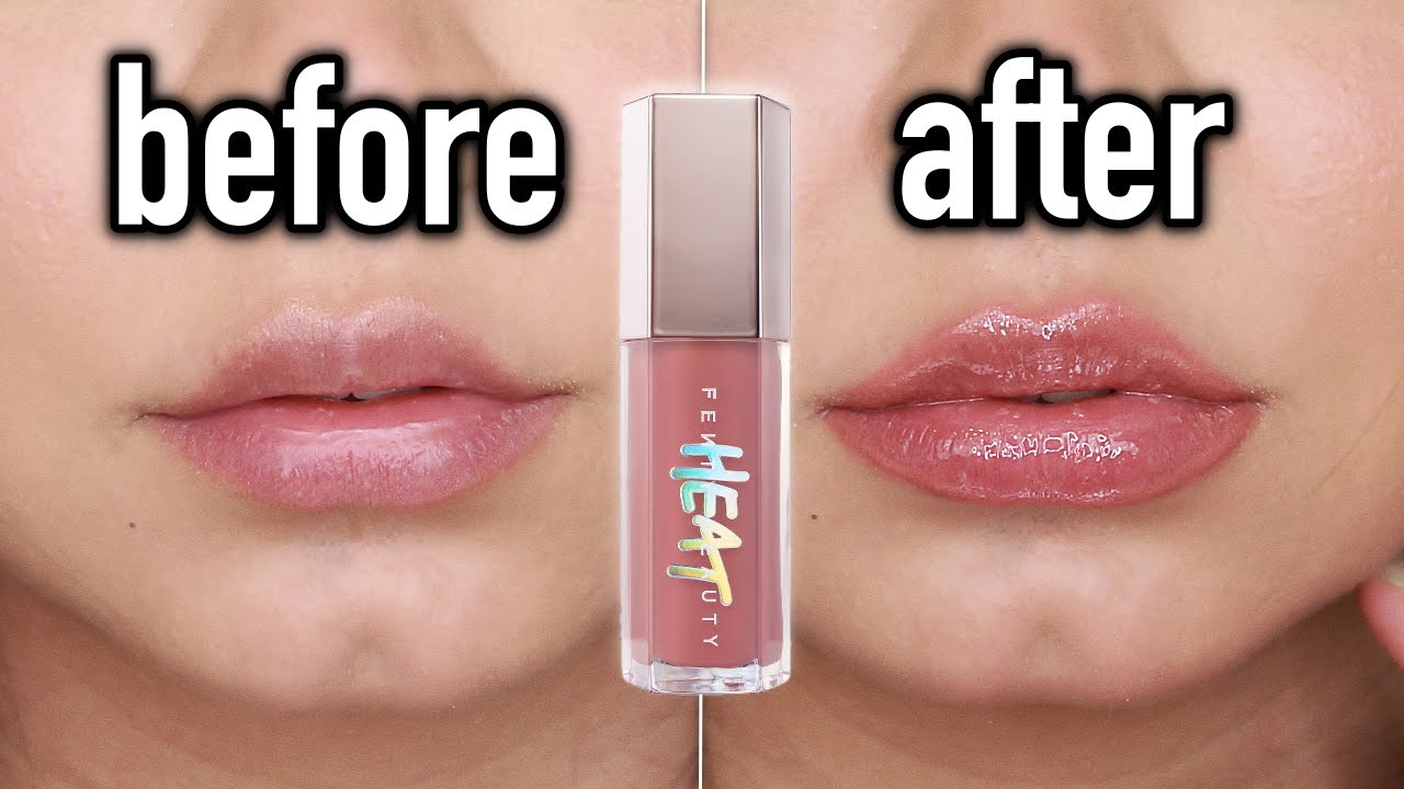 The Best Lip Plumping Gloss? New Fenty Beauty Gloss Bomb Heat Lip Luminizer + Plumper Review FU$$Y