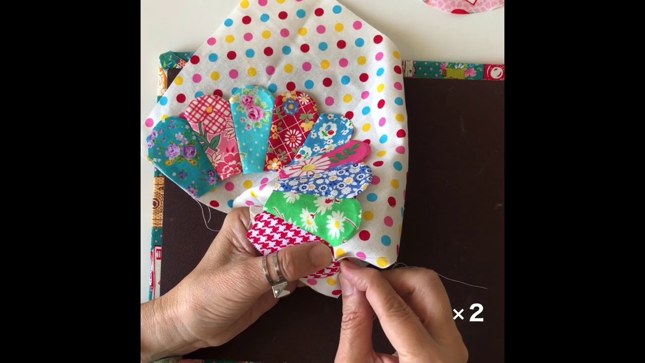 パッチワーク　ドレスデンプレート