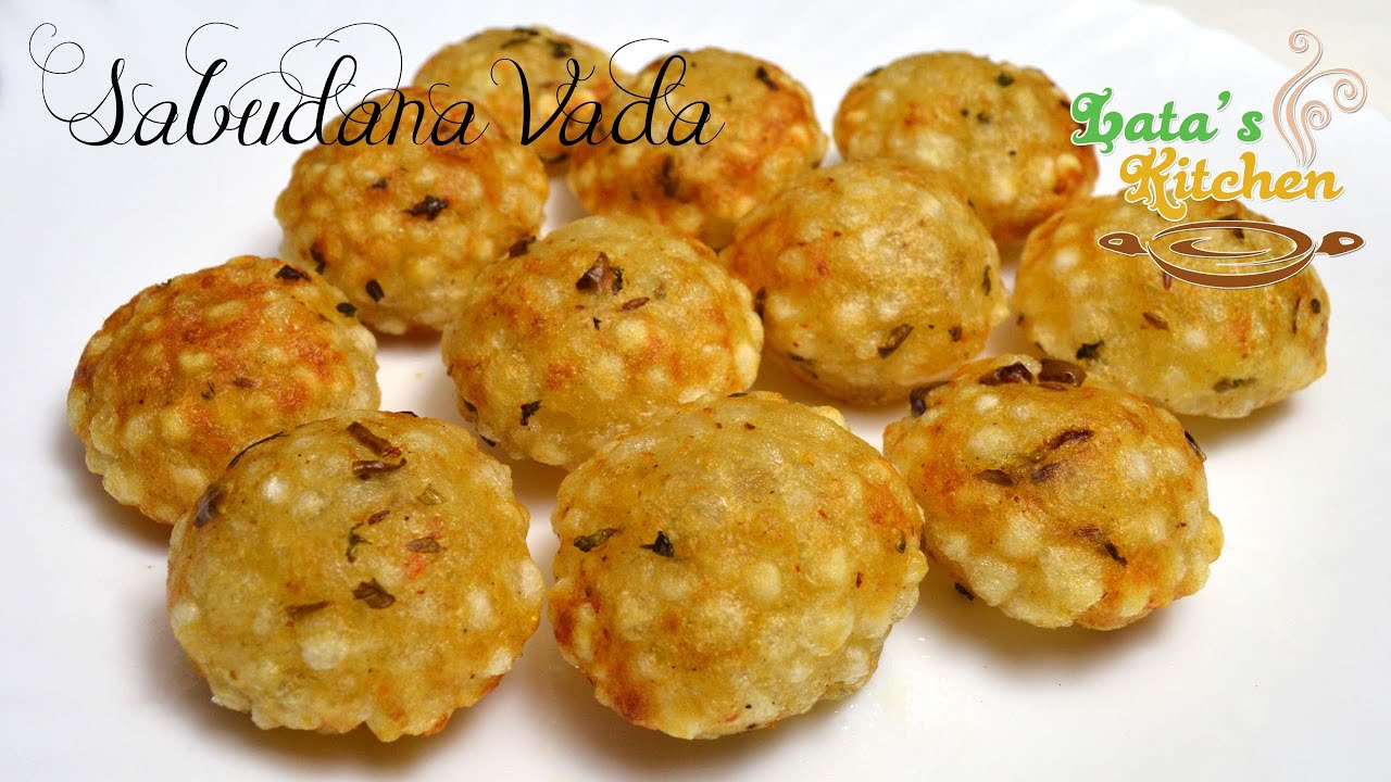 Sabudana Vada Recipe in Appam Pan - Indian Vegetarian Snack in Hindi - Lata's Kitchen