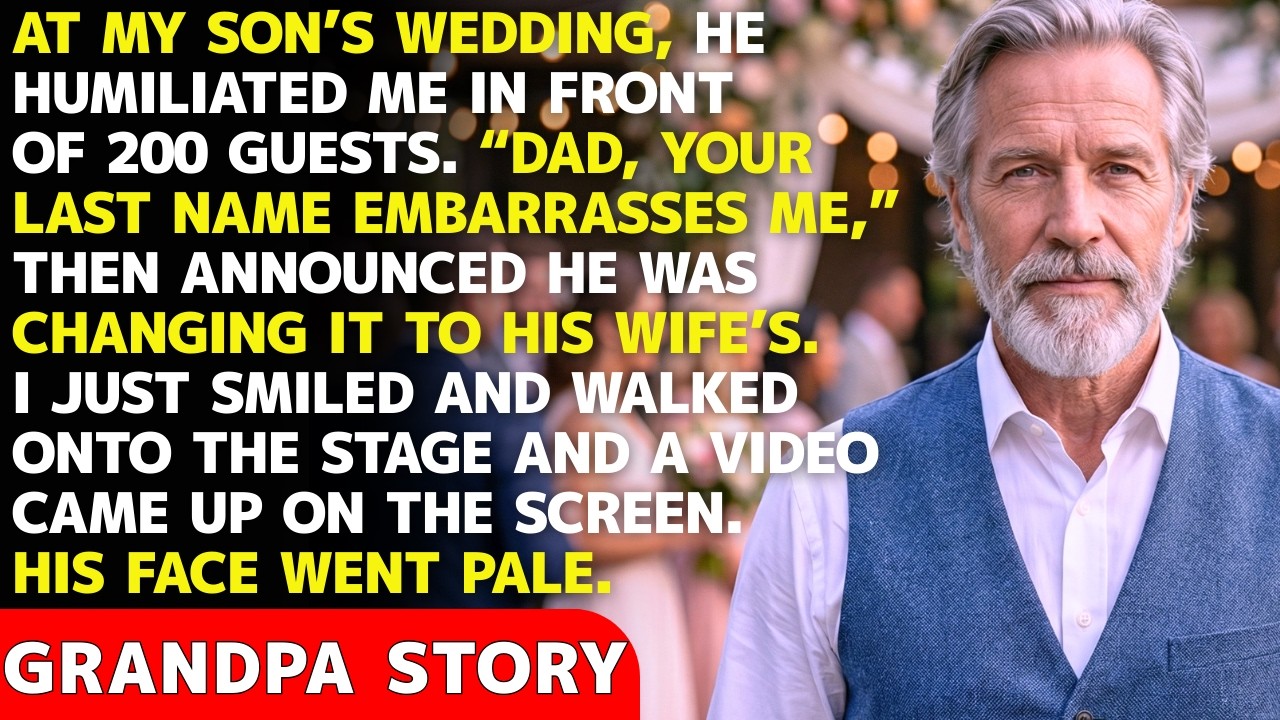 At My Son’s Wedding, He Said, “Your Last Name Embarrasses Me.” I Just Smiled And Played The Video.