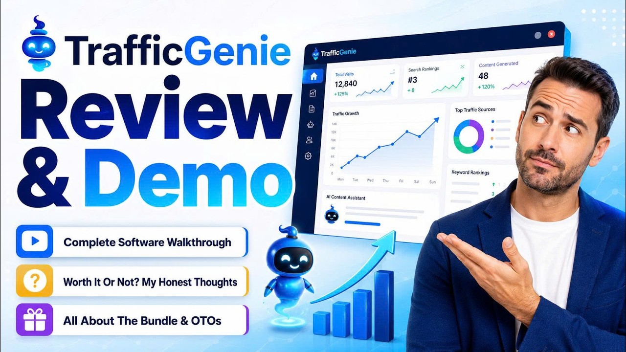 Traffic Genie Review & Bonuses 🔴Full Walkthrough & Honest Verdict 🔴 TrafficGenie Real Review + OTO