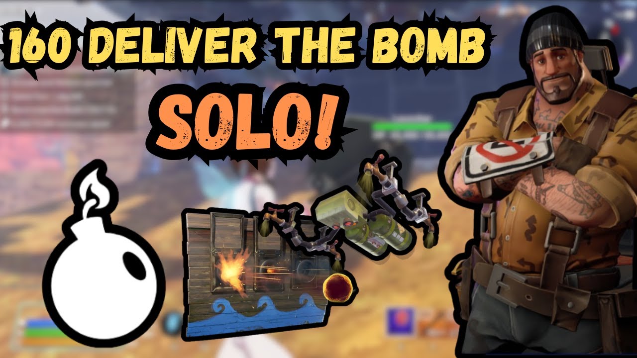 HOW TO SOLO 160 DELIVER THE BOMB! No Modifiers OR Mini-Boss?! EASY! - Fortnite STW