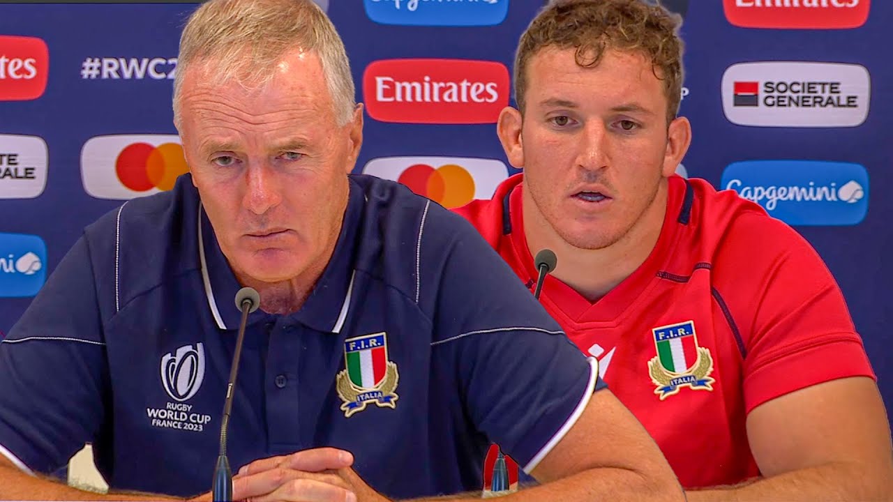 Kieran Crowley upfront reaction to Italy's 50 point win over Namibia rugby