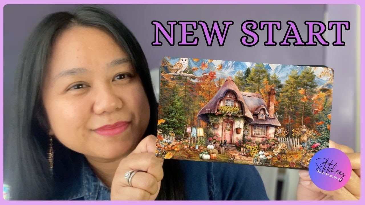 December NEW START | NEW HAED PROJECT Mini Punkin Cottage | Flosstube #497 | SWM | STITCHERY LOVERS